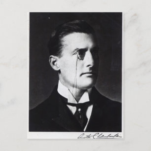 Austen Chamberlain Postcard