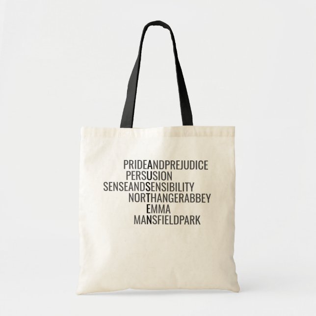 Austen dans son sac fourre-tout à livres (Devant)