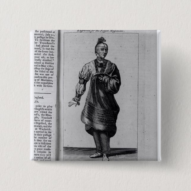 Austenaco, Great Warrior 2 Inch Square Button (Front)