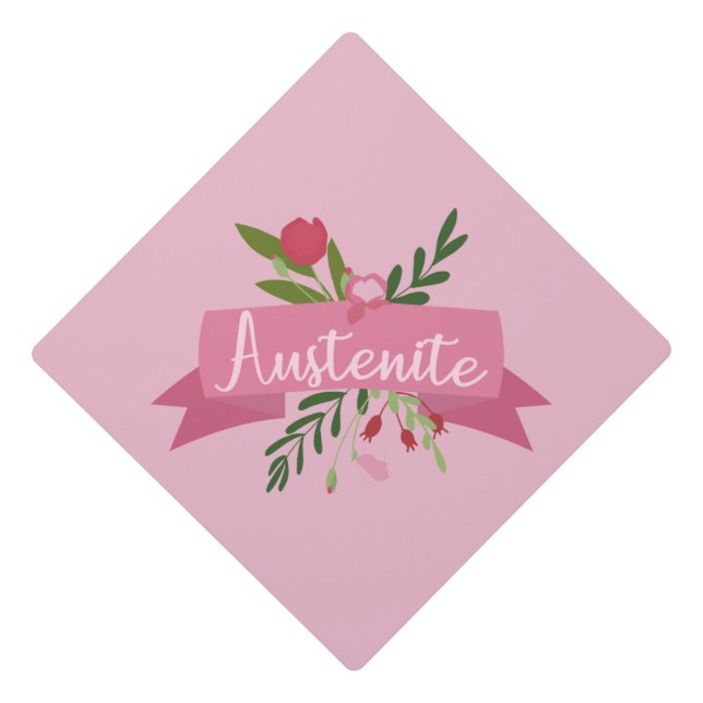 Austenite II Graduation Cap Topper (Front)