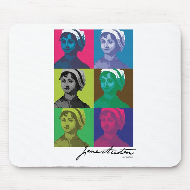 AustenPop -- Jane Austen style Mouse Pad (Front)