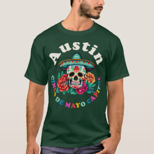 Austin  2023 Sugar Skull Texas T-Shirt