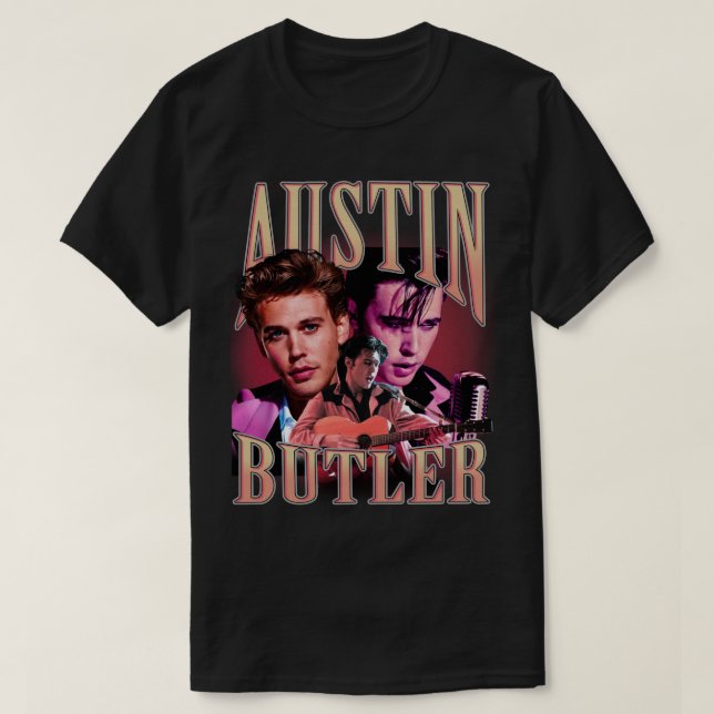 Austin Butler Retro Style T-Shirt (Design Front)