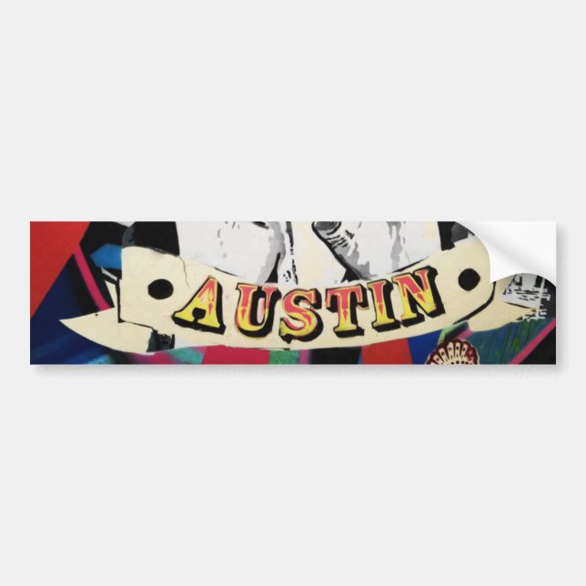 Austin Capital  Capitol of Texas Bumper Sticker (Front)