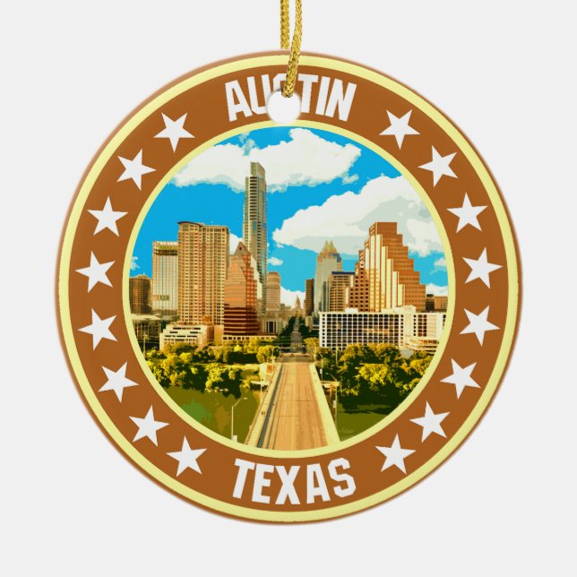 Austin                                             ceramic ornament (Front)
