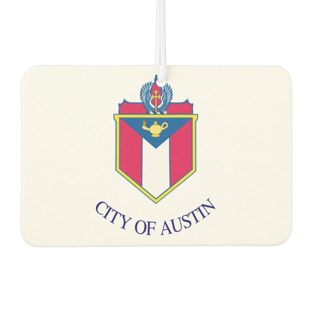 Austin city flag air freshener (Front)