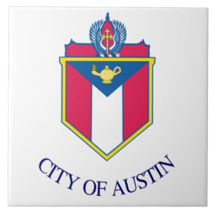 Austin city flag tile