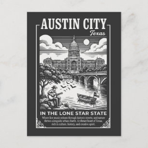 Austin City Texas In The Lone Star State Postcard