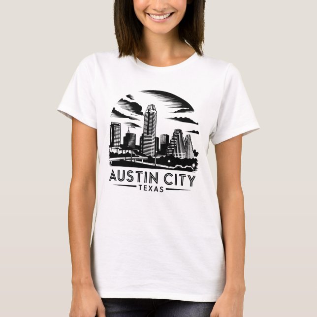 Austin City Texas USA T-Shirt (Front)