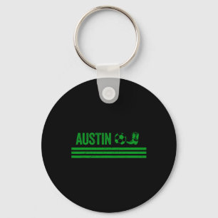 Austin Cowboy Boot Footll Club Keychain