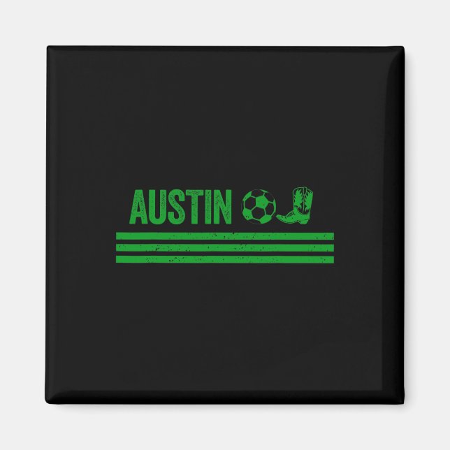 Austin Cowboy Boot Footll Club  Magnet (Front)
