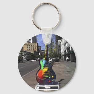 Austin Guitar Keychain