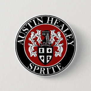 Austin Healey Car Classic Hiking Duck Badge 2 Inch Round Button
