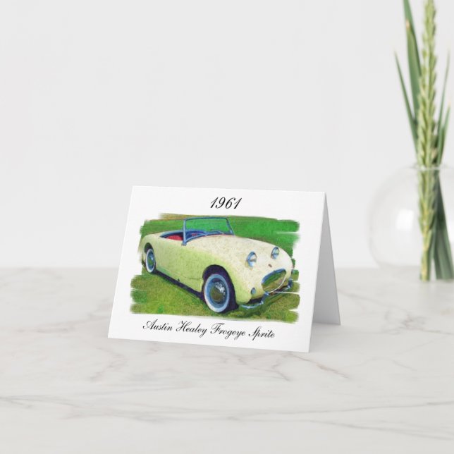 Austin Healey Frogeye Sprite, 1961 Card (Front)