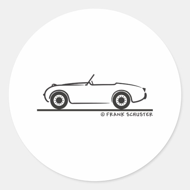 Austin Healey  Sprite Classic Round Sticker (Front)