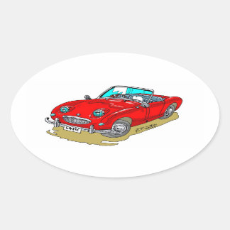 Austin-Healey Sprite Oval Sticker