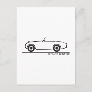Austin Healey  Sprite Postcard