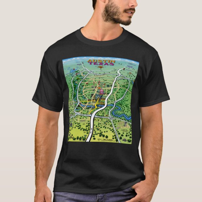 Austin Map T-Shirt (Front)