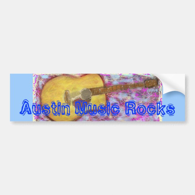 Austin Music Rocks Bumper Sticker (Front)