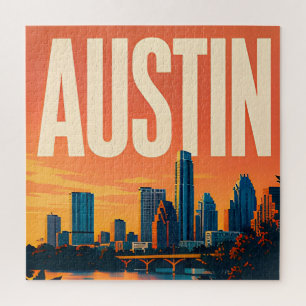 Austin Riverfront Texas Capitol Jigsaw Puzzle