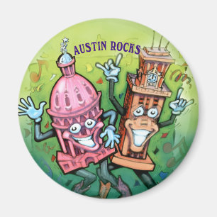 Austin Rocks Magnet