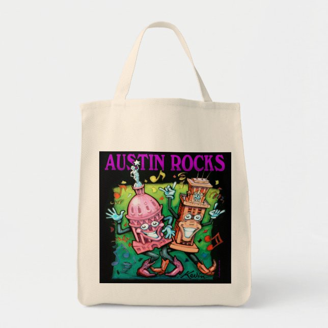 Austin Rocks Tote Bag (Front)