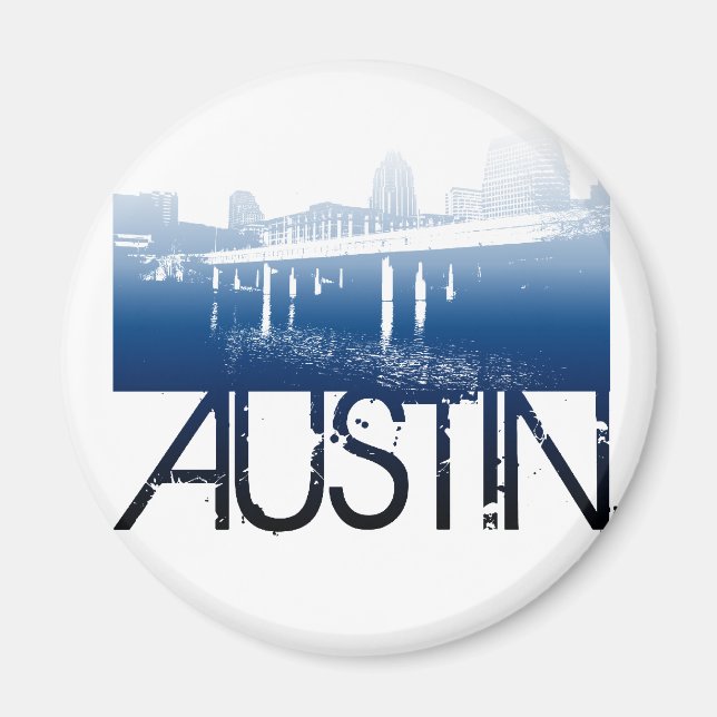 Austin Skyline Design Magnet (Front)