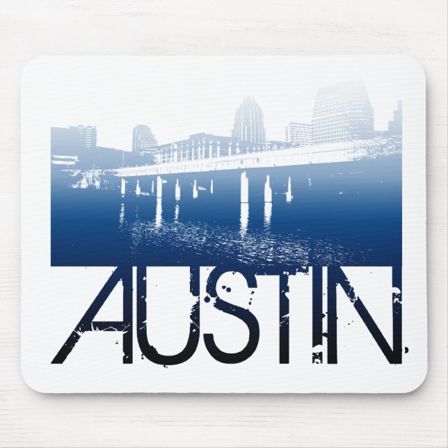 Austin Skyline Design Mouse Pad (Front)