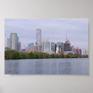 Austin Skyline Poster