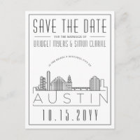 Austin | Stylized Skyline Save the Date