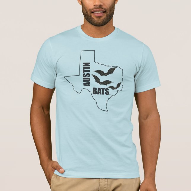 Austin Texas Bats T-shirt (Front)
