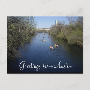 Austin Texas Boating Postcard