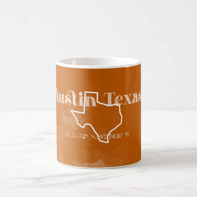 Austin Texas Brûlé Orange Mug (Centre)