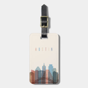 Austin, Texas   City Skyline Luggage Tag