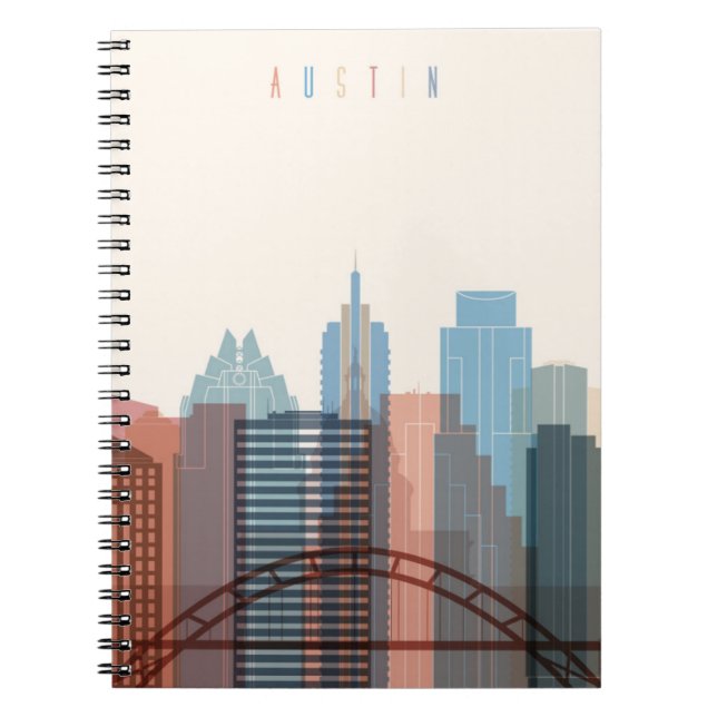 Austin, Texas | City Skyline Notebook (Front)