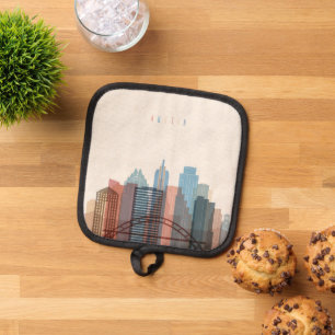 Austin, Texas   City Skyline Pot Holder
