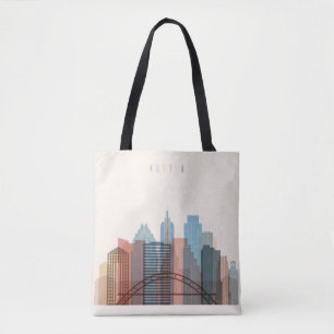 Austin, Texas   City Skyline Tote Bag