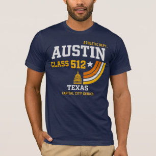 Austin Texas Class 512 Athletic Department Vintage T-Shirt