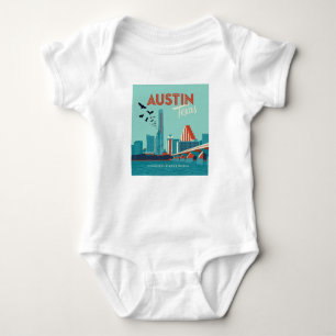 Austin, Texas Congress Avenue Bridge Baby Bodysuit