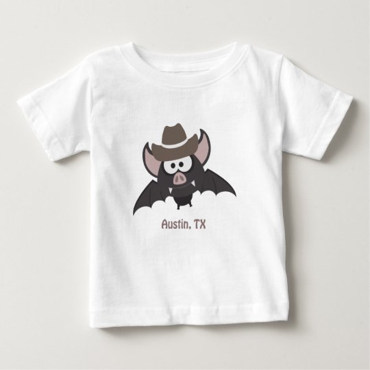 Austin Texas Cowboy Bat Baby T-Shirt