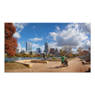 Austin Texas Downtown Skyline - Ladybird Lake Photo Print