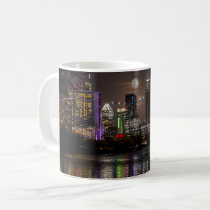 Austin, Texas Full Moon v2 Coffee Mug