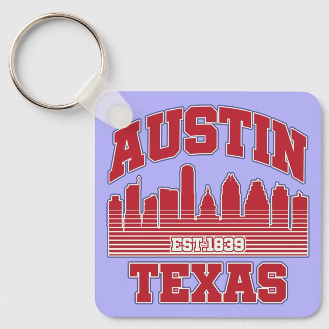Austin,Texas Keychain (Front)