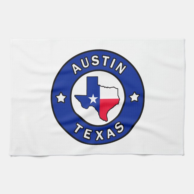 Austin Texas Kitchen Towel (Horizontal)