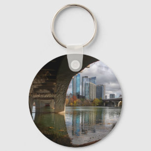 Austin Texas Ladybird Lake Trail Pedestrian Bridge Keychain