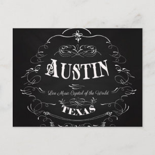 Austin, Texas - Live Music Capital of the World Postcard