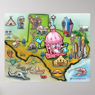 Austin TEXAS Map Poster