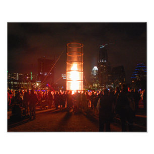Austin Texas New Years Fire Photo Print