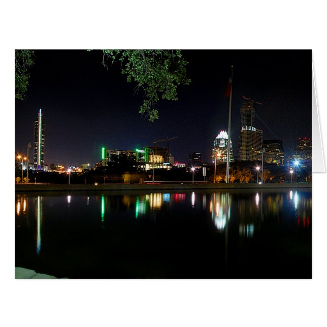 Austin Texas Night Skyline 1 (Front Horizontal)