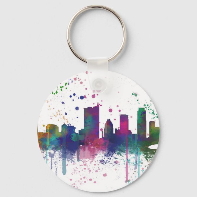 AUSTIN TEXAS SKYLINE KEYCHAIN (Front)